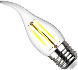 Светодиодная лампа REV E27 5 Вт филаментная 545 лм 4000 К свеча на ветру