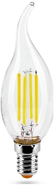 Светодиодная лампа Wolta FILAMENT E14 7 Вт 730 лм 3000 К свеча на ветру
