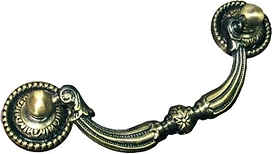 Мебельная ручка-скоба BOYARD старинная латунь 102 мм