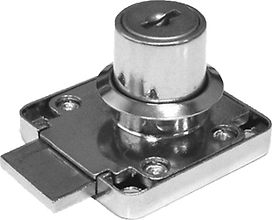 Замок мебельный BOYARD Z148 хром 38,8х48,2 мм