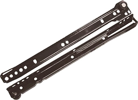 Направляющие BOYARD DS 01BL.2/250 роликовые неполного выдвижения 35х250 мм