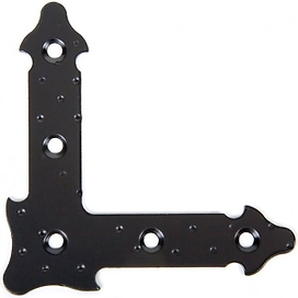 Мебельный уголок монтажный Tech-KREP FRS-75 сталь черный 75x75x2 мм