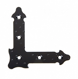 Мебельный уголок монтажный Tech-KREP FRS-110 сталь черный 110x110x2 мм