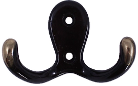 Крючок мебельный Larvij двойной антик 