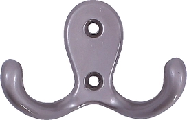 Крючок мебельный Larvij двойной серый