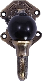 Крючок мебельный Larvij одинарный латунь антик 