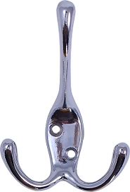 Крючок мебельный Larvij тройной хром 