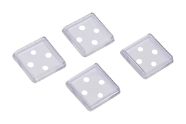 Мебельный подпятник 485224 пластиковый 50х50 мм 4 шт