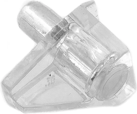 Мебельный стеклодержатель ЕВРОПАРТНЕР Element Г-образный прозрачный 5 мм 8 шт