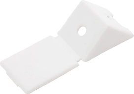 Мебельный уголок монтажный ЕВРОПАРТНЕР пластиковый белый 4 шт