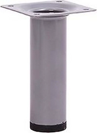 Мебельная ножка Larvij стальная серебряная 10 см