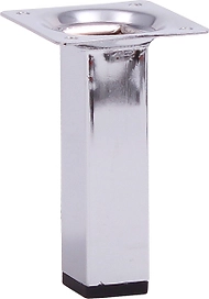 Мебельная ножка Larvij стальная хром 10 см