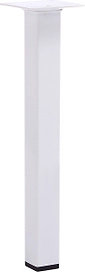 Мебельная ножка Larvij стальная белая 25 см
