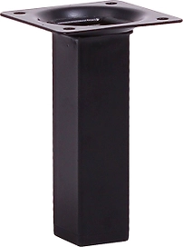 Мебельная ножка Larvij сталь черный 100 мм