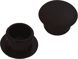 Мебельная заглушка Tech-KREP пластиковая черная 12 мм 30 шт