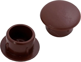 Мебельная заглушка Tech-KREP пластиковая темно-коричневая 8 мм 35 шт