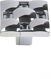 Мебельная ручка-кнопка JET хром 147 мм