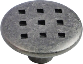 Мебельная ручка-кнопка JET 149 античное серебро