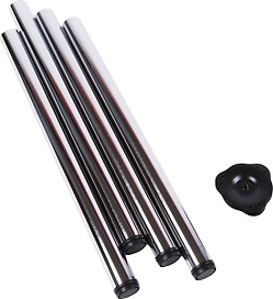 Мебельная ножка Larvij сталь хром 710 мм  4 шт