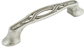 Мебельная ручка - скоба BOYARD черненый старинный цинк 128 мм