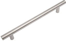 Мебельная ручка - рейлинг BOYARD AGENT нержавеющая сталь 128 мм