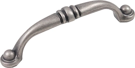 Мебельная ручка - скоба BOYARD BARSA черненый старинный цинк  96 мм