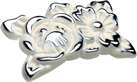 Мебельная ручка-кнопка BOYARD LACE хром полированный 