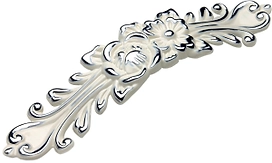 Мебельная ручка-скоба BOYARD LACE хром полированный 128 мм