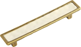 Мебельная ручка-скоба BOYARD TOTEM матовая старинная латунь 128 мм