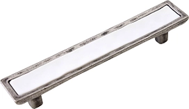 Мебельная ручка-скоба BOYARD TOTEM черненый старинный цинк 96 мм