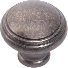 Мебельная ручка-кнопка BOYARD UNICA черненый старинный цинк