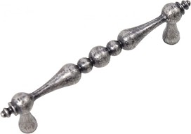 Мебельная ручка-скоба BOYARD UNICA черненый старинный цинк 96 мм