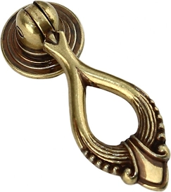 Мебельная ручка-кнопка BOYARD RC051AB.3 старинная латунь