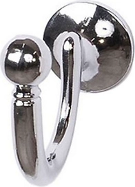 Крючок мебельный Larvij H07 одинарный  хром