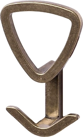 Крючок мебельная Larvij N08 тройной бронза