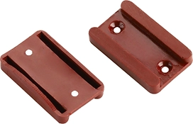 Мебельный подпятник ЕВРОПАРТНЕР пластиковый коричневый 16 мм