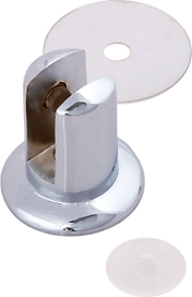 Мебельный стекложержатель BOYARD P515 хром 26,5x25 мм