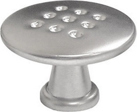 Мебельная ручка-кнопка BOYARD RC011SC.4 сатиновый хром