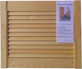 Дверца жалюзийная 715х594х20 мм ель сорт А