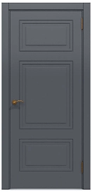 Межкомнатная дверь Париж глухая Графит 60х200 cм