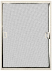 Готовая москитная сетка 520x520 мм к окну 600х600 мм петли