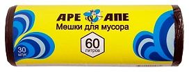 Мешки для мусора APEX 60л 30шт