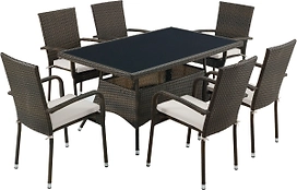 Набор садовой мебели Viamao искусственный ротанг 7 предметов