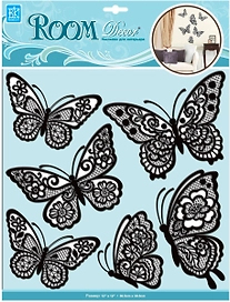 Наклейки декоративные Room Decor Bestkom Бабочки №3 3D 30,5x30,5 6 штмм