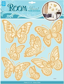 Наклейки декоративные Room Decor Bestkom Бабочки №5 3D 30,5x30,5 7 шт мм
