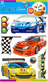 Наклейки декоративные Room Decor Bestkom Машины 3D 29x41 мм 7 шт