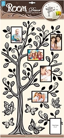 Наклейка декоративная Room Decor Дерево 32x60 мм влагостойкая