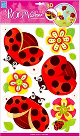 Наклейки декоративные Room Decor Божьи коровки 41x29 см
