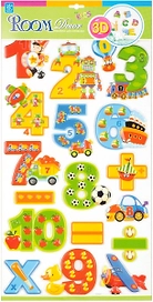Наклейка декоративные Room Decor Цифры для малбчиков 57x30 см влагостойкие