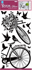 Наклейки декоративные Room Decor Bestkom Велосипед 60x32 см влагостойкие